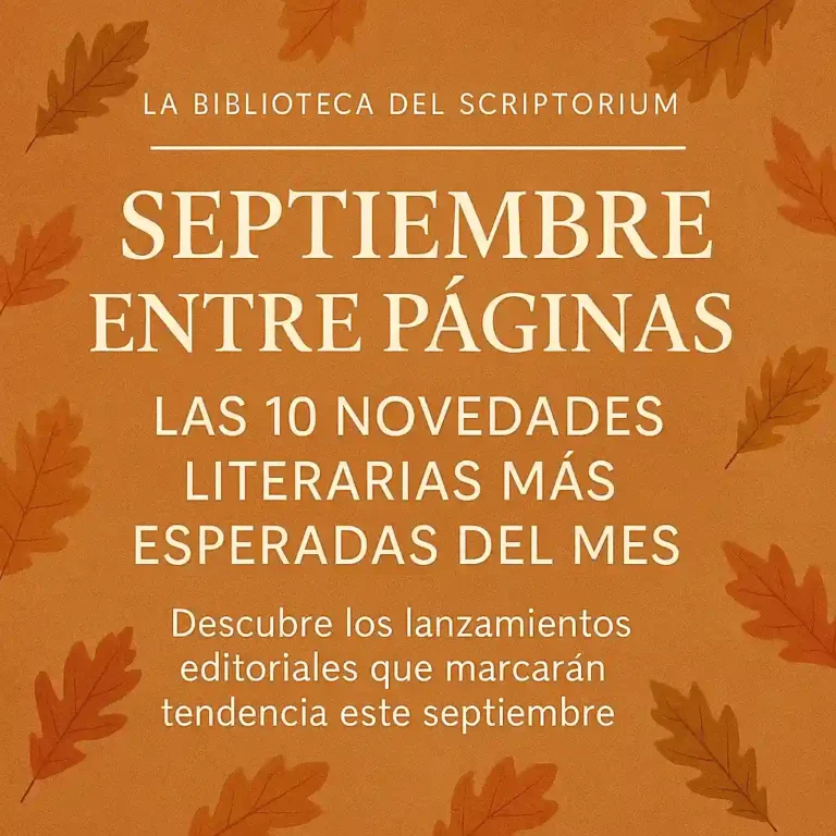 Novedades literarias septiembre 2025 - La Biblioteca del Scriptorium