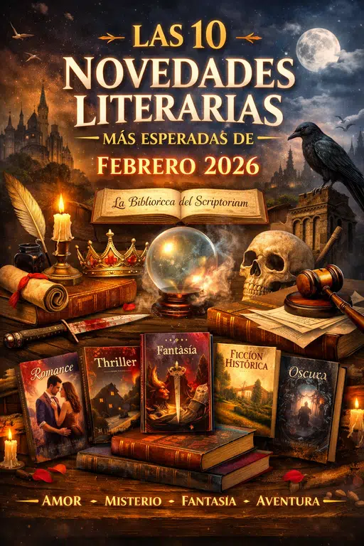 Novedades Literarias Febrero 2026 - La Biblioteca del Scriptorium